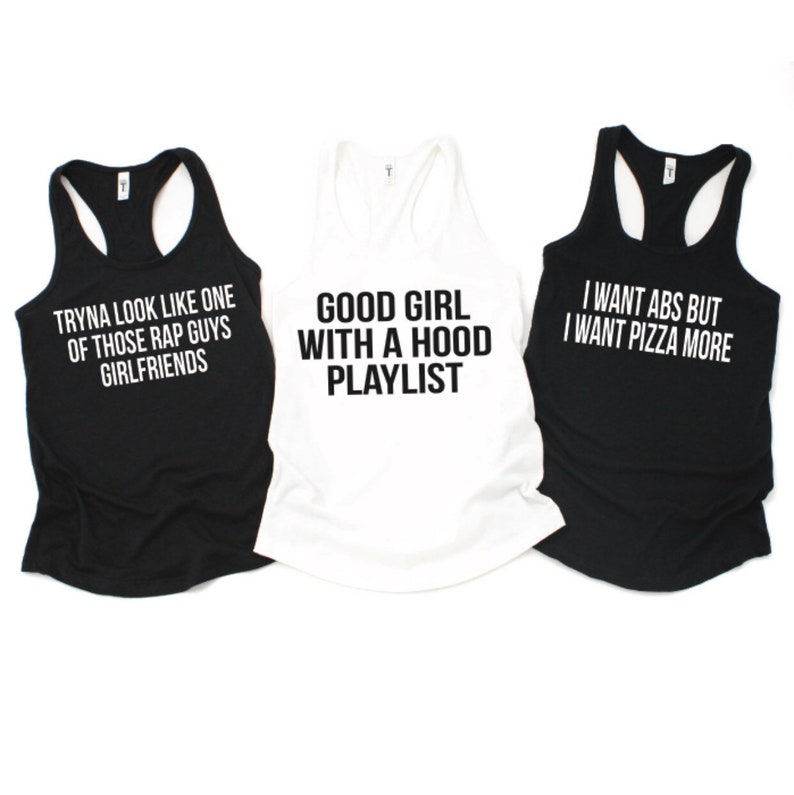 graphic workout tanks