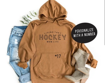 Hockey mom | Hockey mom life | living that hockey mom life | hockey mom sweatshirt