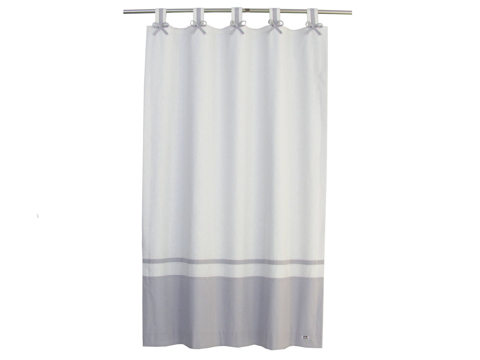 Cute Dove Gray White Nursery Blackout Linen Curtains with Tabs Etsy
