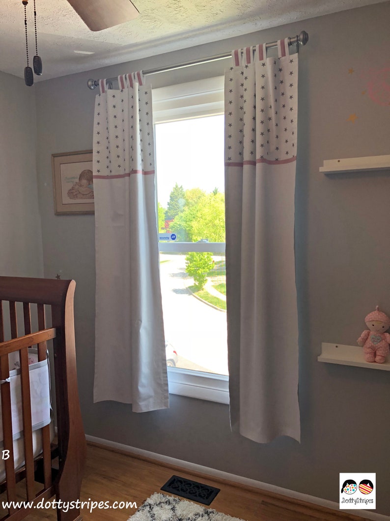 Nursery Curtains for Girlsbaby Girl Drapes With Stars With Etsy