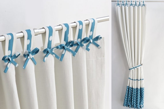 Custom Nursery Blackout Drapes I Tab Top Linen Blackout Panel Etsy