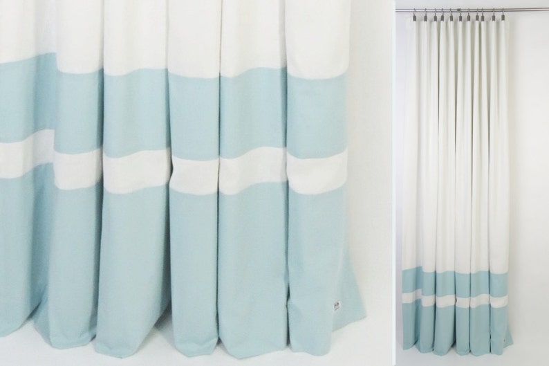 Natural Linen Blackout Nursery Curtain Rod Pocket Panel With Etsy
