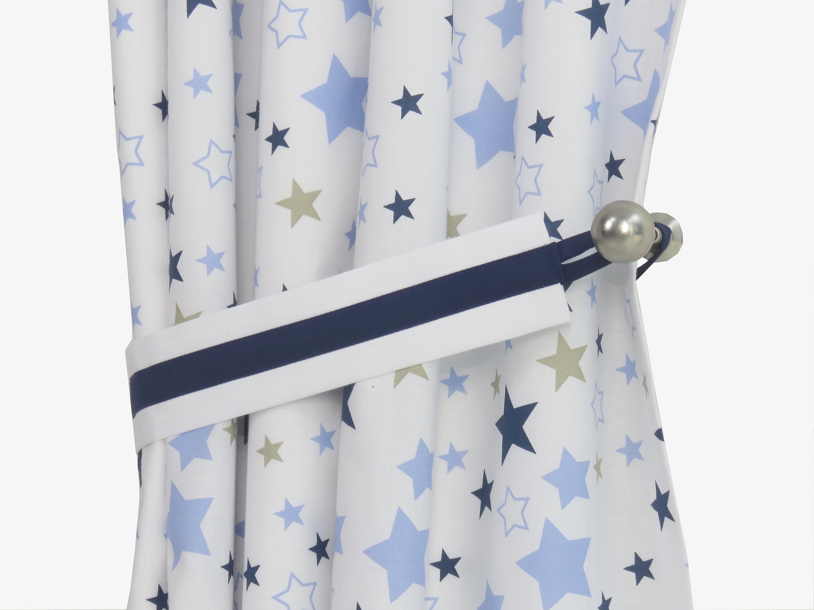 Nursery Baby Blue Stars Curtainscurtains for Nurseryblackout Etsy