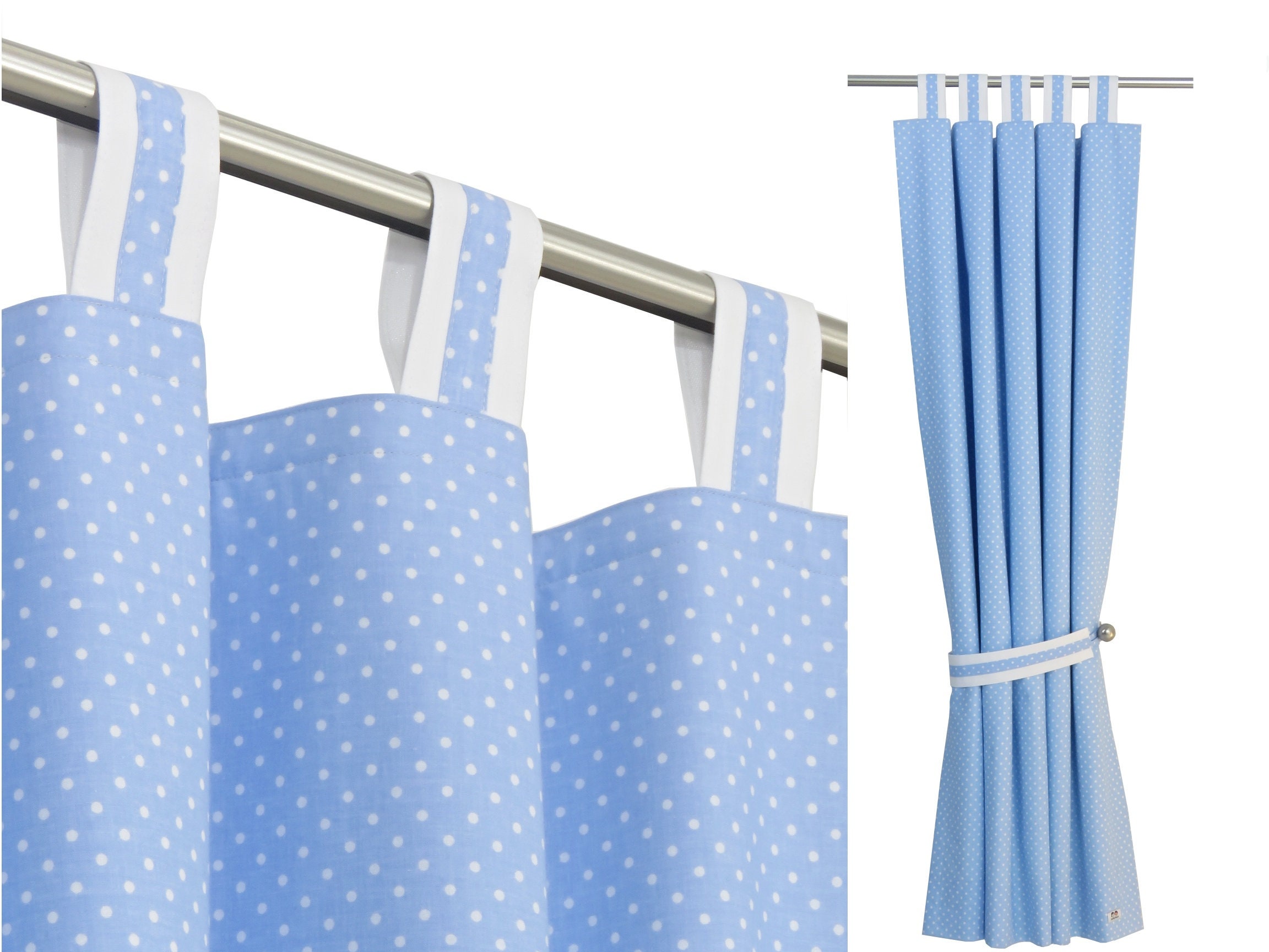 Boys Nursery Curtains Baby Blue Nursery Curtains Nursery Etsy