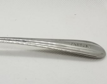 Vintage Allegheny Metal Stainless Steel Y.M.C.A. Spoon