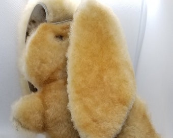 Vintage, Handmade, One of a Kind, Real Fur Stuffed Bunny