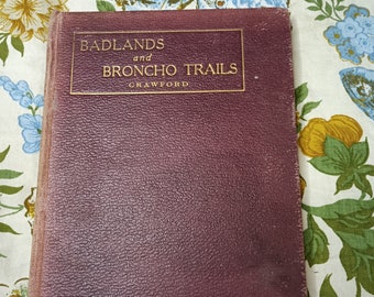 Vintage 1922 Badlands And Bronco Trails