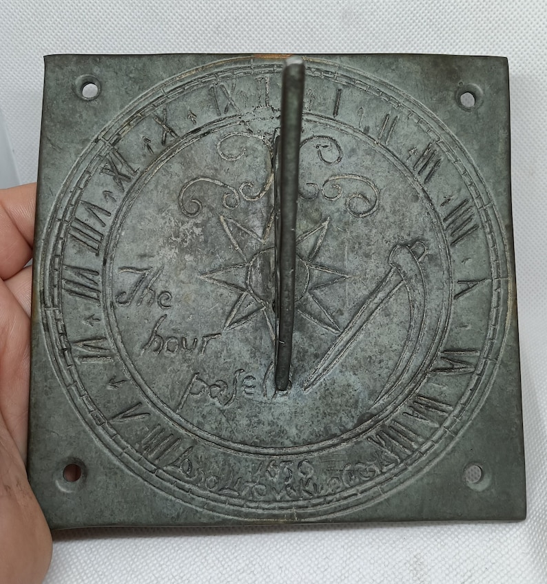 Sundial Inscription Notes Antique 1630