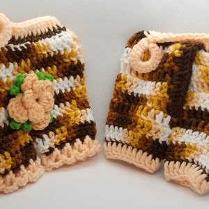 Vintage Hand Knit Female & Male Parts (oh my!) Pot Holders
