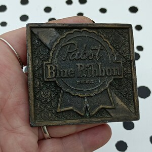 Vintage 1974 Bergamot Brassworks Pabst Beer Belt Buckle Etsy