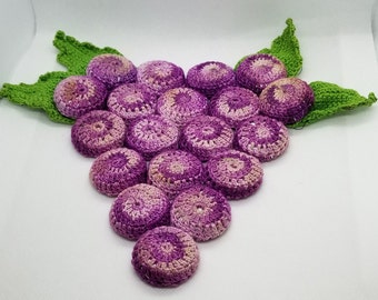 Crochet Grape Trivet - Etsy