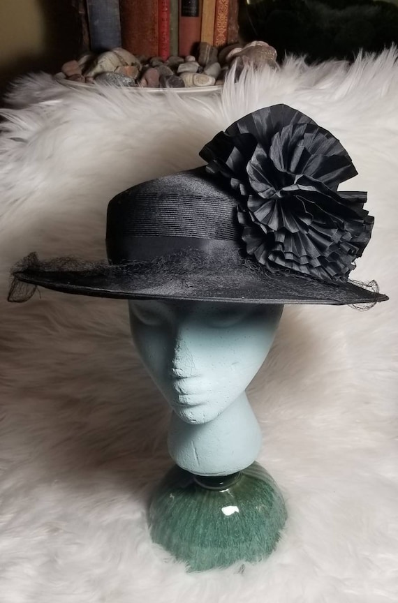 Vintage Black Hat By Pierce Chicago/New York