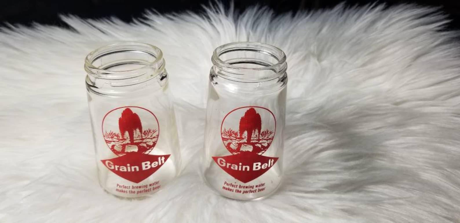 Vintage Grain Belt Parmesan/red Pepper Flake Shaker Jars 1 Etsy