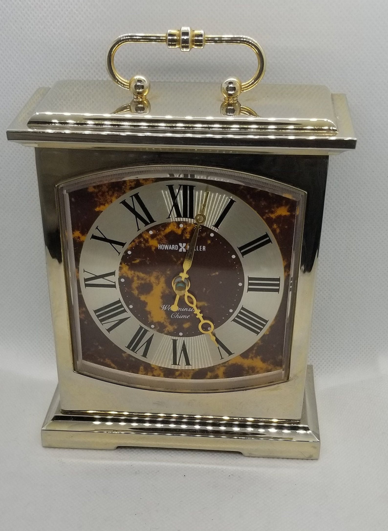 Vintage Howard Miller Mantel Clock W/ Westminster Chime Etsy