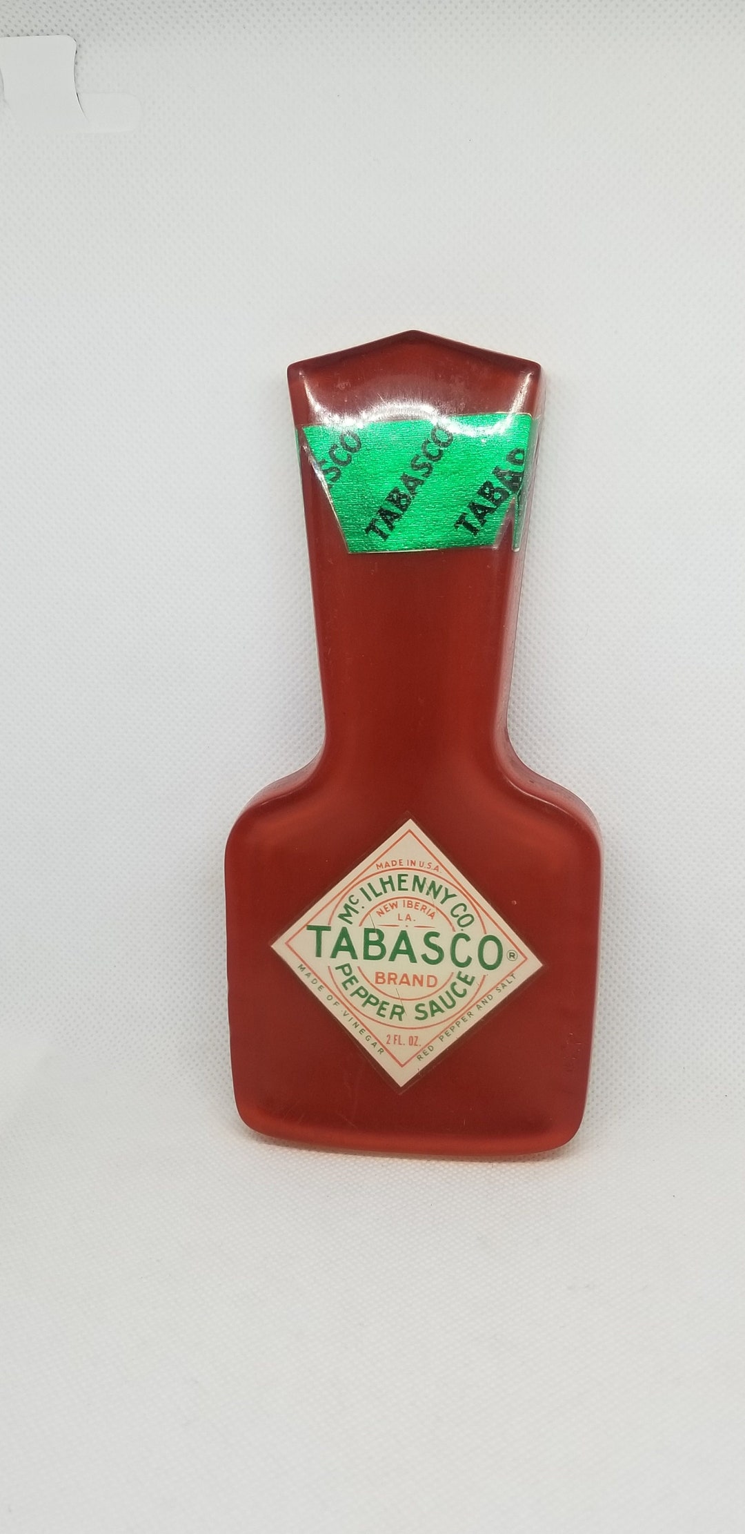 Vintage Lucite Tabasco Sauce Spoon Rest Etsy