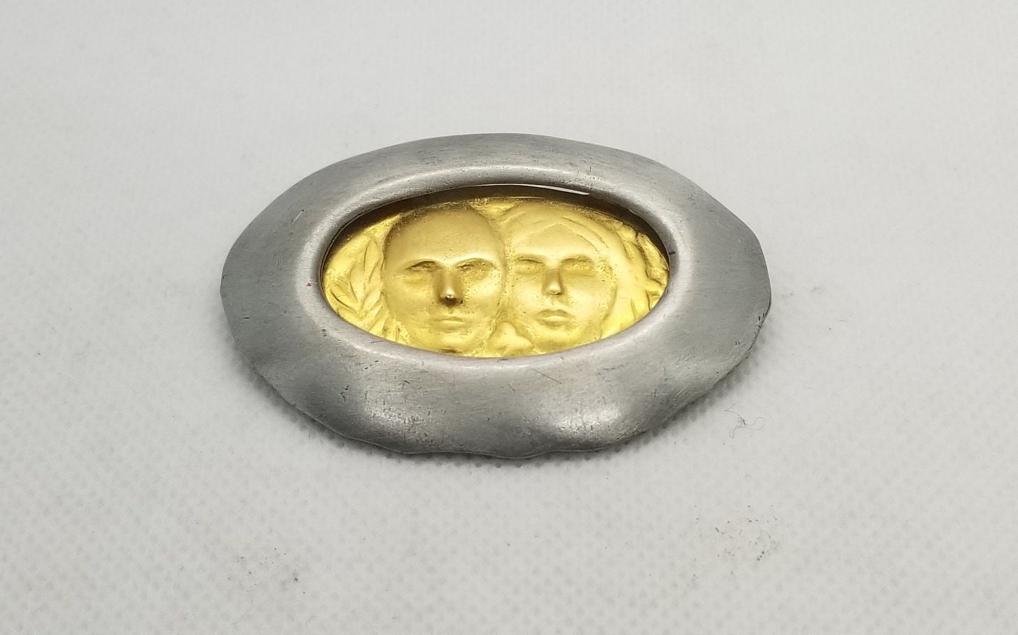 Vintage jj Jonette Jewelry Company Two Faces Brooch Etsy Australia