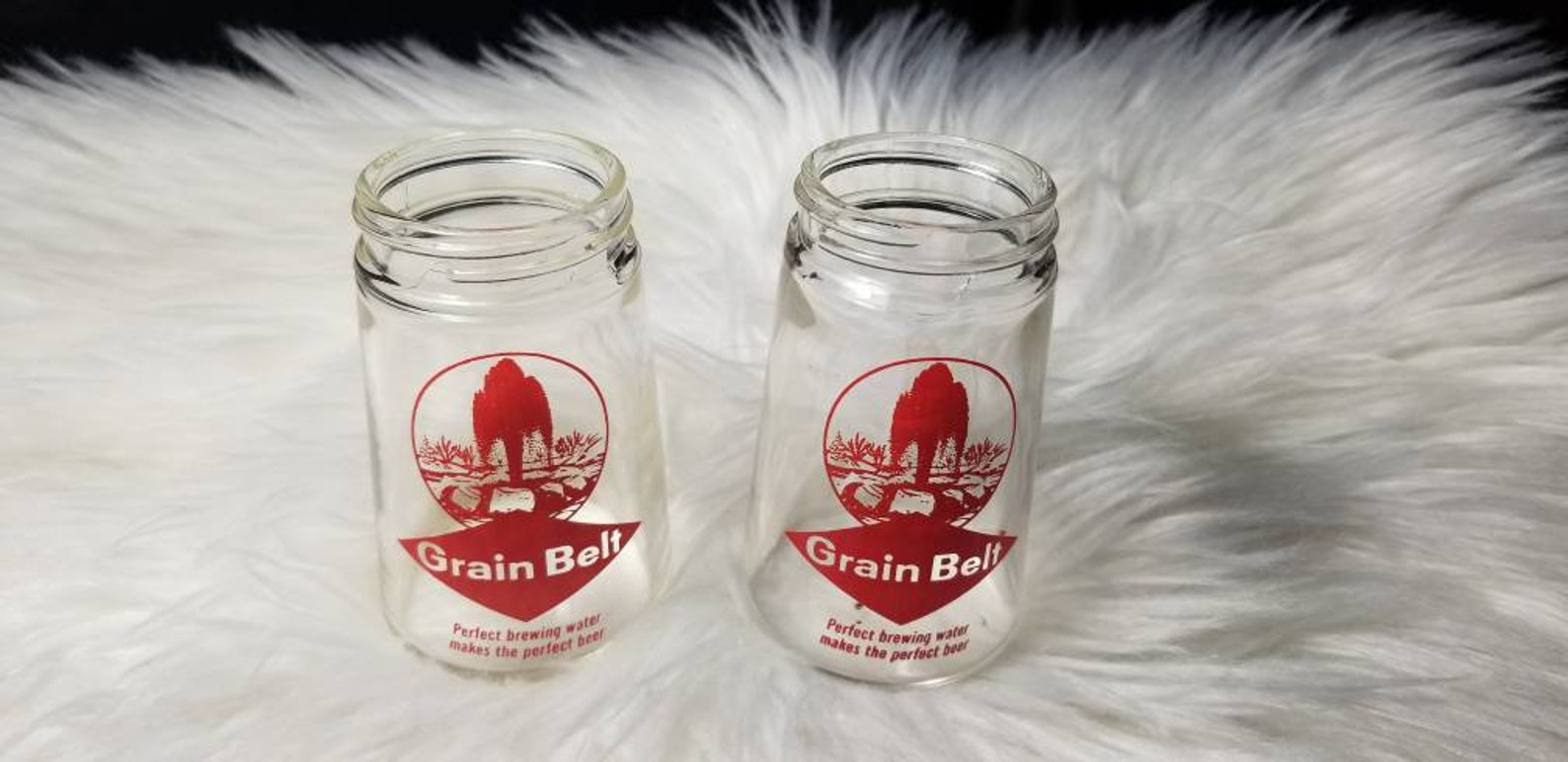 Vintage Grain Belt Parmesan/Red Pepper Flake Shaker Jars 1 Etsy