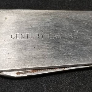 Vintage Bristol Hudson Flat, Stainless Steel, Folding Pocket Knife/Keychain "Century Camera"