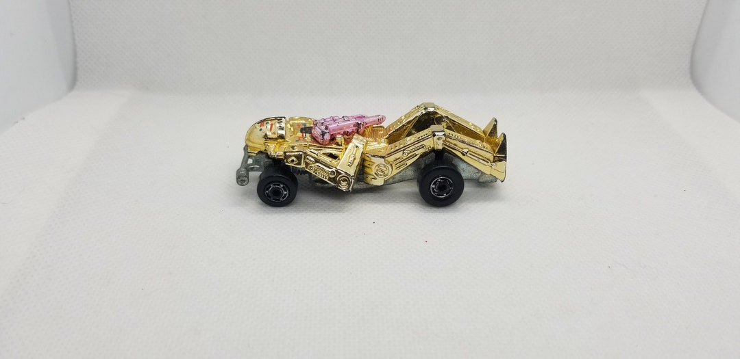 Vintage 1986 Hot Wheels Gold Zombot Car Etsy