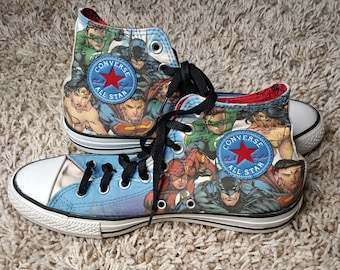 Converse High Top Justice League Sneakers Sz W9/m7