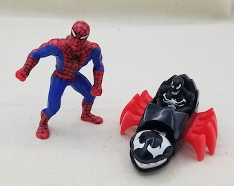 Vintage 1995 Spiderman & Venom Toys
