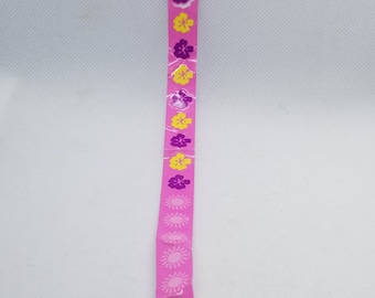 Vintage Polly Pocket Flower Sticker Strip (one missing)