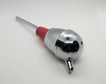 Vintage Rounded Chrome Bottle Pourer