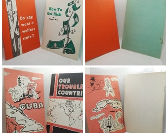 propaganda posters 60s Vintage 1960s Propaganda Pamphlets (your choice)- SUPER RARE!