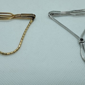 Vintage Swank & Forstner Chained Tie Bars (your choice)