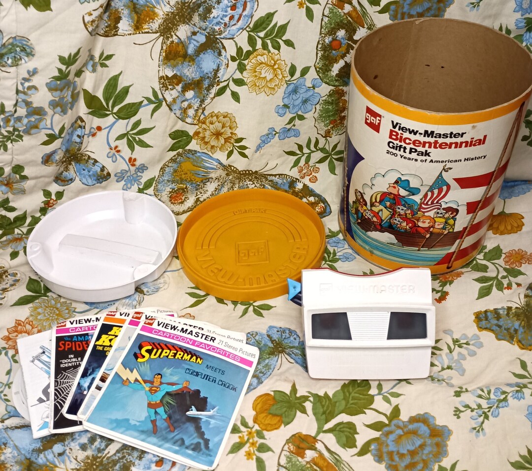 Vintage GAF View Master Bicentennial Gift Pack W/ 6 Full Stories in
