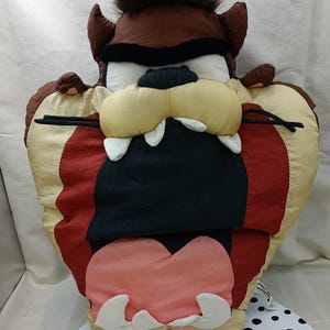 Vintage 1994 Play By Play Novelty Looney Toons Tasmanian Devil &quot;Taz&quot; Pillow