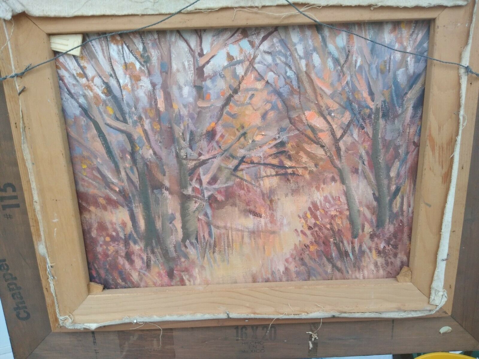 John W. Wagner Framed Painting 20x16 with second painting Etsy