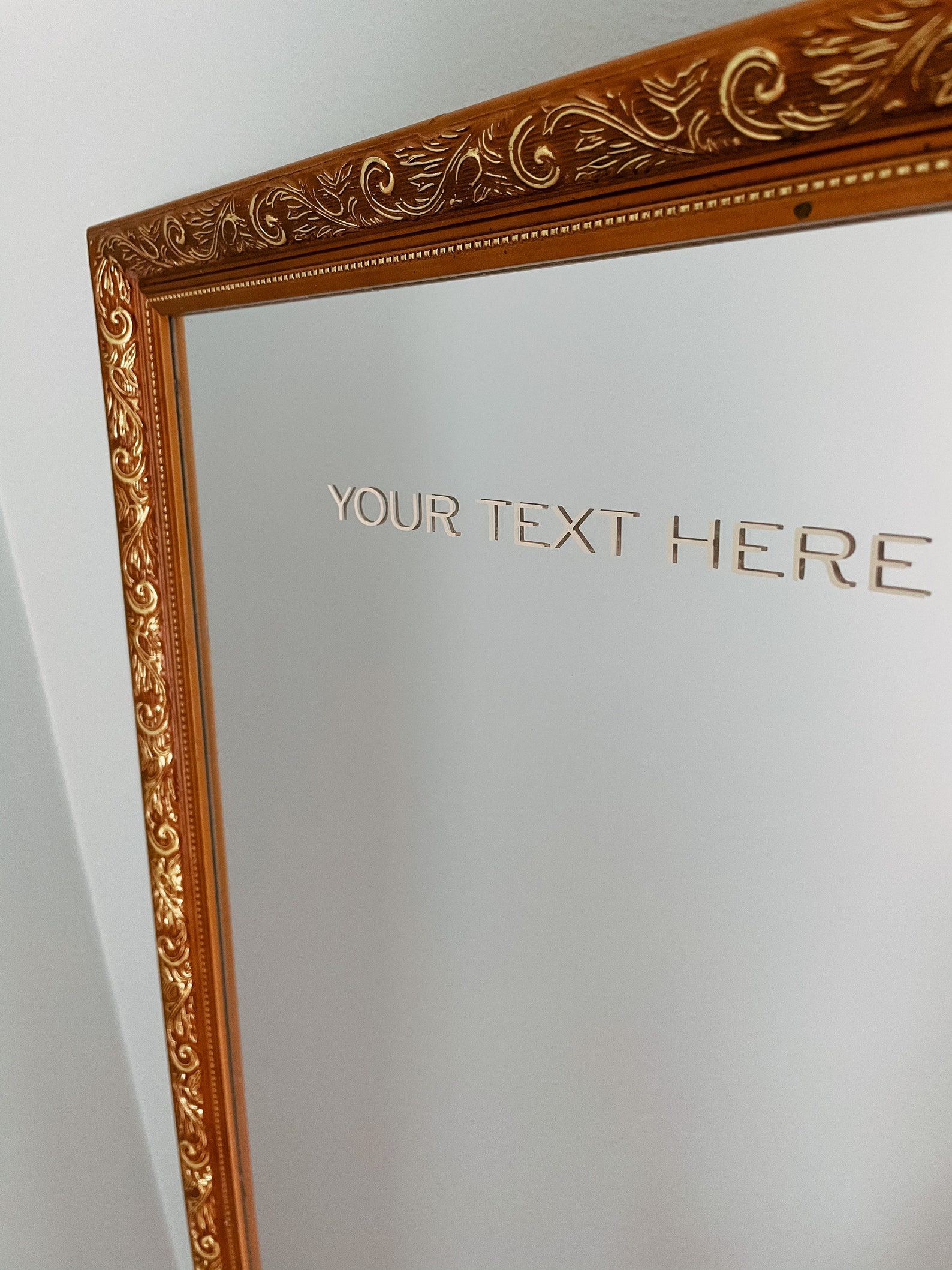 CUSTOM Mirror Decal Mirror Sticker Removable Vinyl Etsy