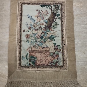 51X36inches Vintage French Tapestry, Antique Wall Hanging, Vintage tapestry, antique textile Wall Art Hanging Decor Vintage Flemish Tapestry