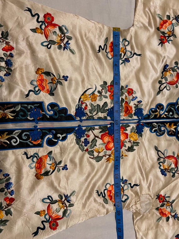 Antique Chinese silk rare hand embroidered Robe j… - image 16