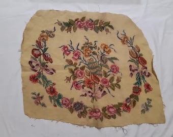 30X26inches Vintage Französischer Tapisserie, Antike Nadelspitze Wandbehang, Vintage Tapisserie, Antike Textilwand Kunst Hängendes Dekor, Sofa Abdeckung