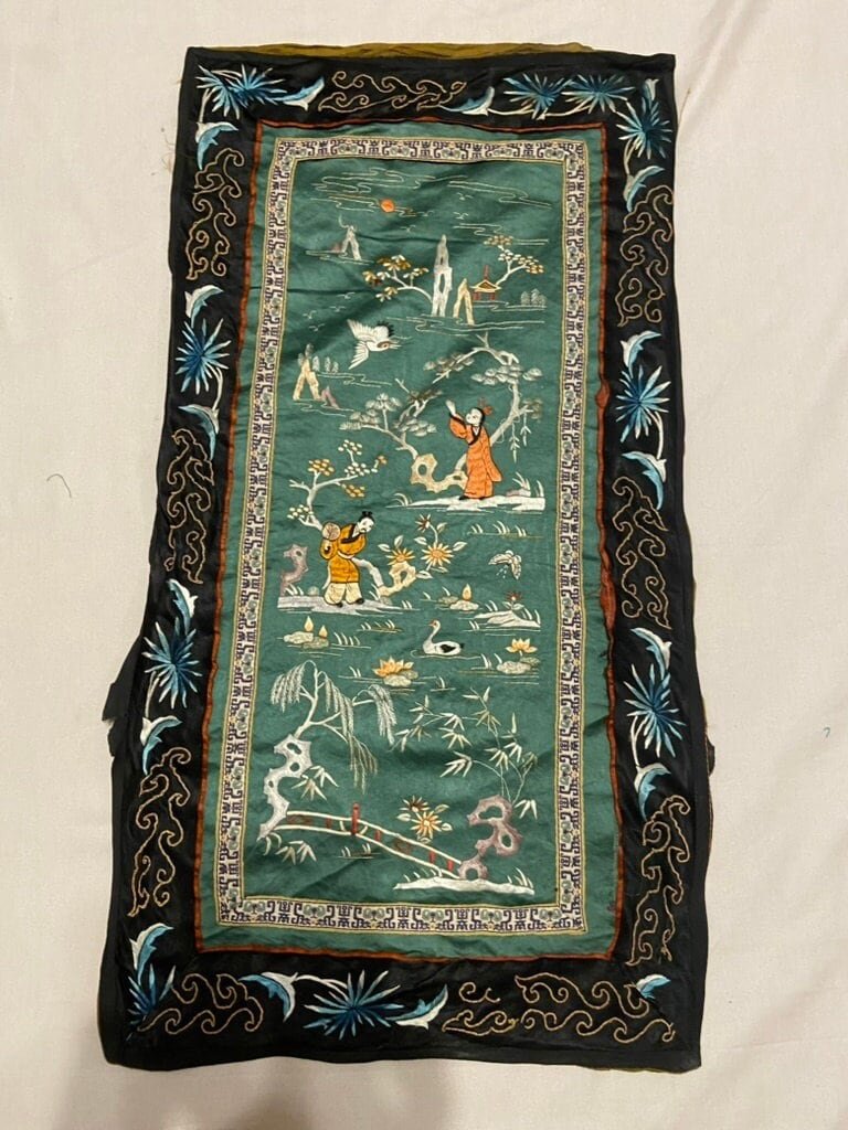 Antique Chinese Tapestry Antique Chinese Textile Wall Hanging