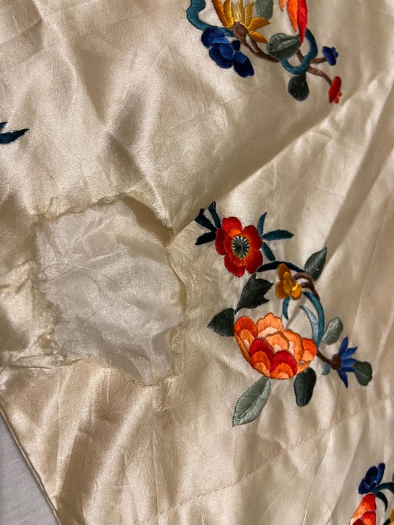 Antique Chinese silk rare hand embroidered Robe j… - image 6