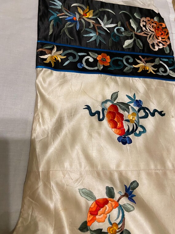 Antique Chinese silk rare hand embroidered Robe j… - image 8
