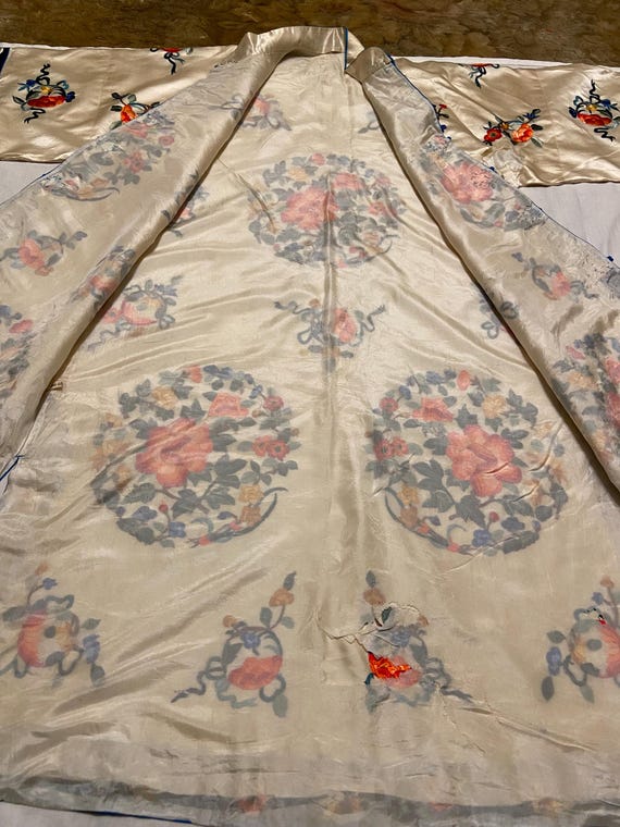 Antique Chinese silk rare hand embroidered Robe j… - image 9