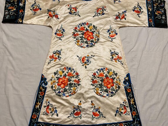 Antique Chinese silk rare hand embroidered Robe j… - image 10