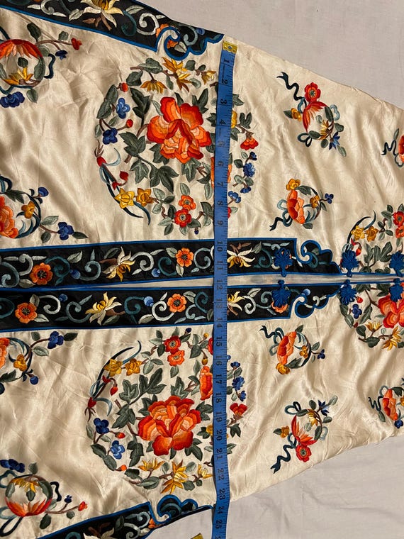 Antique Chinese silk rare hand embroidered Robe j… - image 20