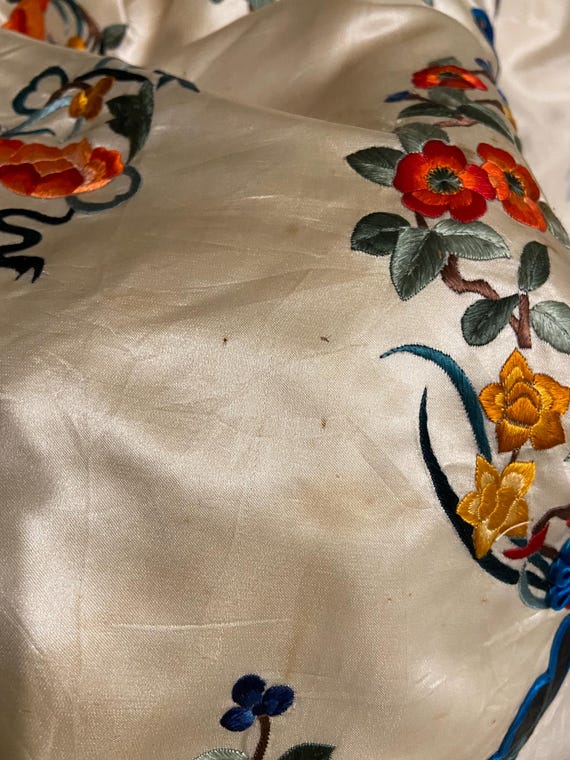 Antique Chinese silk rare hand embroidered Robe j… - image 14