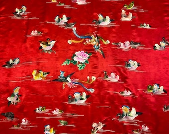中国の壁掛け 鳳凰と鳥のタペストリー、中国風壁掛けアート、ボヘミアン風インテリア