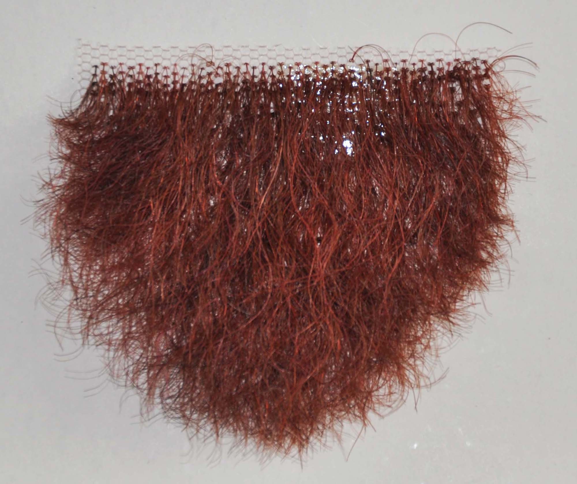 MakupArtist Pubic Toupee Merkin Human Hair Very Small Unisex in 4 Colors  High Density 1.08 grams Red
