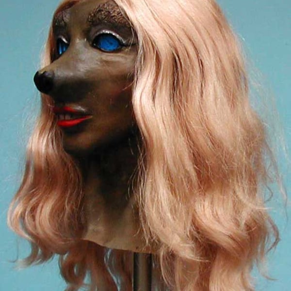 Female Rat Mask Ratilda  female rat Foam Latex Mask Cosplay Halloween Masks Made in America