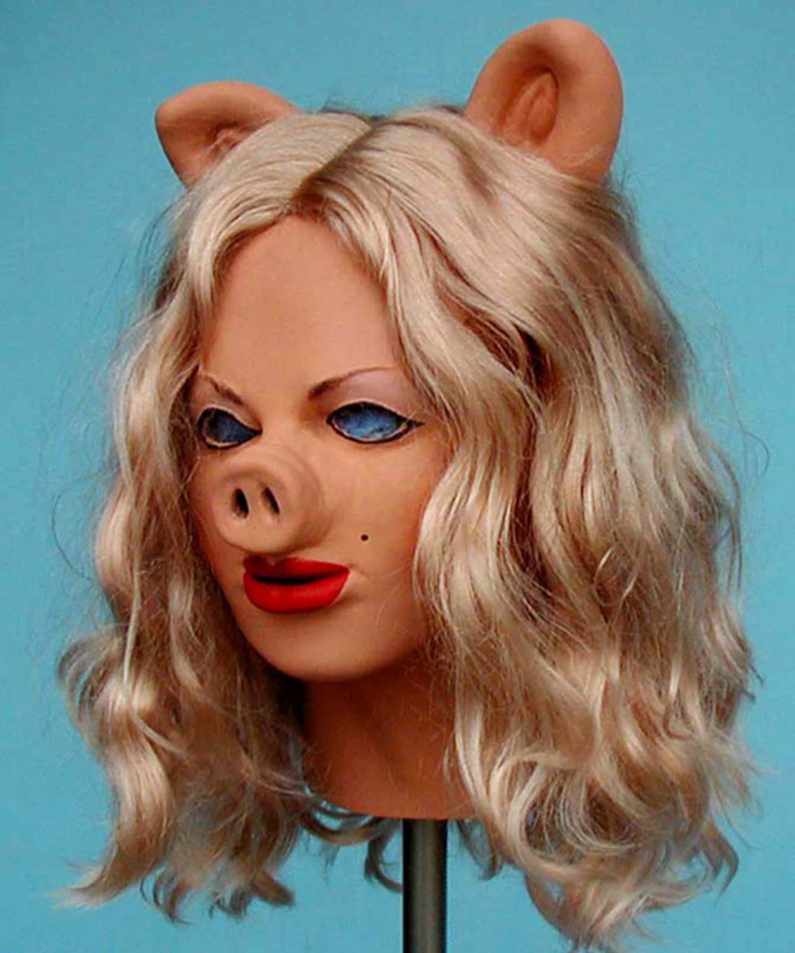 Miss Piggy Mask Sue Mask Foam Latex Cosplay Halloween Masks Female Pig