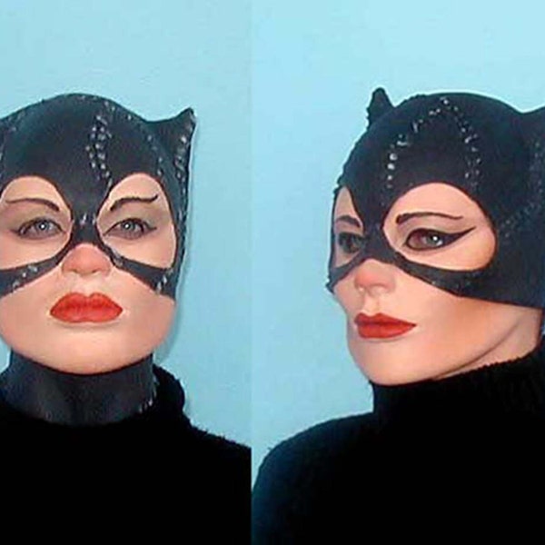 Meow Catwoman  Foam Latex Mask Cosplay Halloween Masks Made in the US