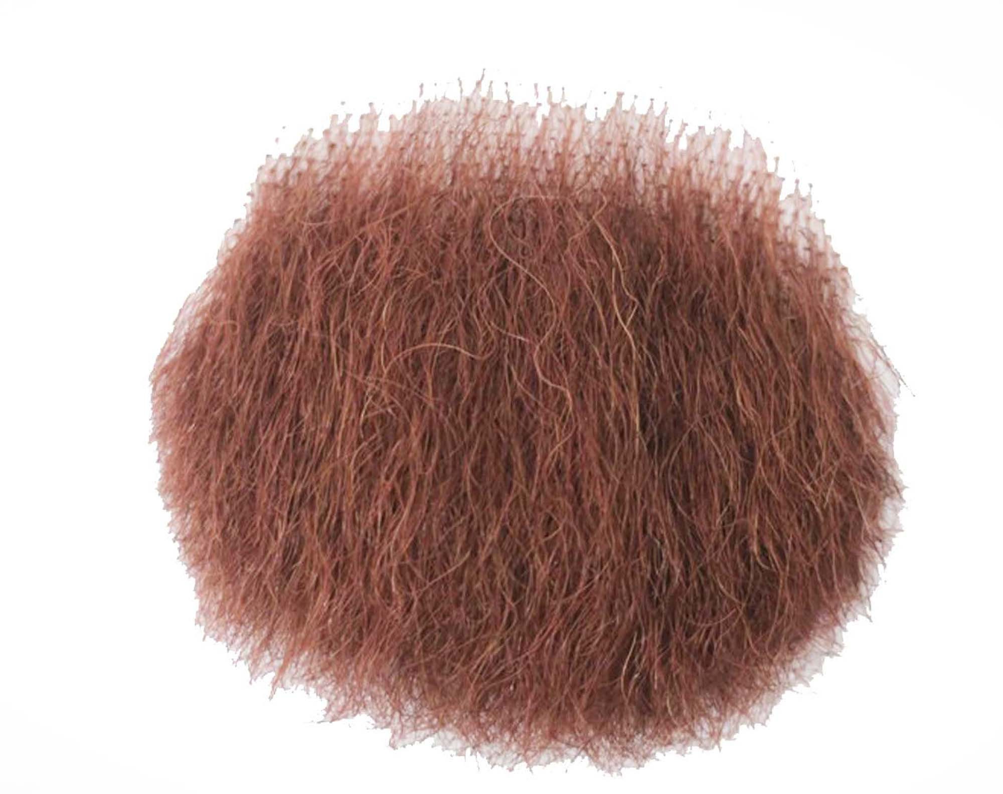 lara&missy Natural hair Pubic Wig Merkin Natural Pussycat Patch Hand tied  Pubic Wig (Light brown) 