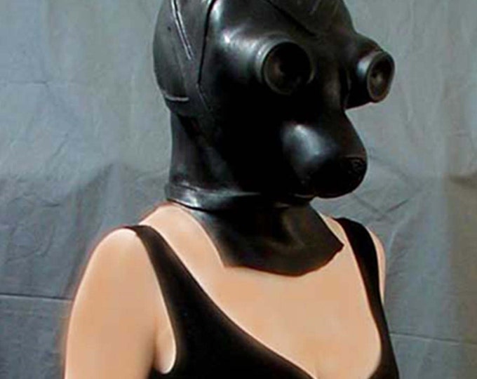 Joke Gas Mask Rubber Costume Accessory